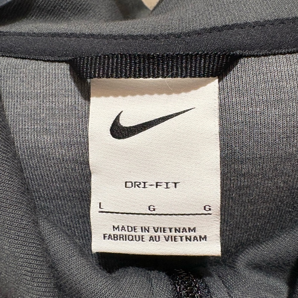 Nike Iowa State Gray Lightweight Full-Zip Hooded Dri-fit Hoodie Size L - Picture 5 of 10